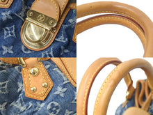 Load image into Gallery viewer, LOUIS VUITTON ルイヴィトン ハンドバッグ プリーティ M95020 モノグラムデニム ブルー 美品 中古 59277
