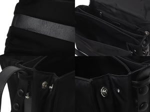 PRADA プラダショルダーバッグ デュエット スモール パデッド 1BD313 ブラックシルバー金具 トライアングルロゴ 59278 