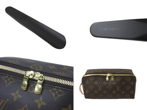 LOUIS VUITTON ルイヴィトン ポーチ シューケアキット モノグラムキャンバス シューズ メンテナンスセット M47925 美品 中古 59280