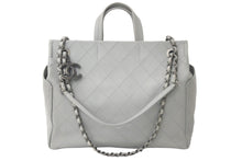 Load image into Gallery viewer, CHANEL シャネル ワイルドステッチ 2WAY チェーン ショルダーバッグ グレー 21番台 シルバー金具 ハンドバッグ 美品 中古 59282