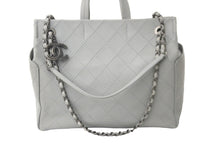 Load image into Gallery viewer, CHANEL シャネル ワイルドステッチ 2WAY チェーン ショルダーバッグ グレー 21番台 シルバー金具 ハンドバッグ 美品 中古 59282