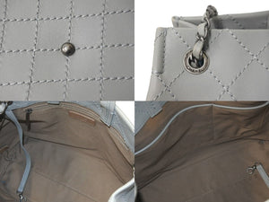 CHANEL シャネル ワイルドステッチ 2WAY チェーン ショルダーバッグ グレー 21番台 シルバー金具 ハンドバッグ 美品 中古 59282