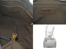 Load image into Gallery viewer, CHANEL シャネル ワイルドステッチ 2WAY チェーン ショルダーバッグ グレー 21番台 シルバー金具 ハンドバッグ 美品 中古 59282