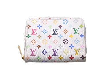 LOUIS VUITTON ルイヴィトン コインケース ジッピーコインパース M93741 モノグラムマルチカラー ホワイト 美品 中古 59284