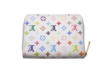 Load image into Gallery viewer, LOUIS VUITTON ルイヴィトン コインケース ジッピーコインパース M93741 モノグラムマルチカラー ホワイト 美品 中古 59284