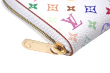 Load image into Gallery viewer, LOUIS VUITTON ルイヴィトン コインケース ジッピーコインパース M93741 モノグラムマルチカラー ホワイト 美品 中古 59284