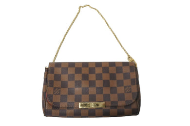 LOUIS VUITTON ルイヴィトン ショルダーバッグ フェイボリットPM ダミエキャンバス N41276 ブラウン 美品 中古 59287