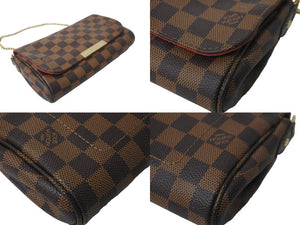 LOUIS VUITTON ルイヴィトン ショルダーバッグ フェイボリットPM ダミエキャンバス N41276 ブラウン 美品 中古 59287