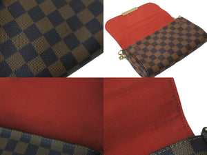 LOUIS VUITTON ルイヴィトン ショルダーバッグ フェイボリットPM ダミエキャンバス N41276 ブラウン 美品 中古 59287
