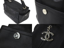 Load image into Gallery viewer, 極美品 CHANEL シャネル パリビアリッツ ワンショルダーバッグ キャンバス A34205 11番台 ブラック シルバー金具 中古 59288