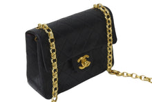 Load image into Gallery viewer, CHANEL シャネル チェーンショルダーバッグ ミニマトラッセ18 1番台 ラムマドモアゼル金具 ブラック ゴールド金具 良品 中古 59291
