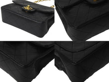 Load image into Gallery viewer, CHANEL シャネル チェーンショルダーバッグ ミニマトラッセ18 1番台 ラムマドモアゼル金具 ブラック ゴールド金具 良品 中古 59291