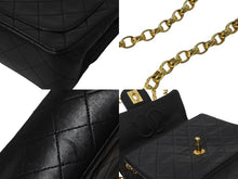 Load image into Gallery viewer, CHANEL シャネル チェーンショルダーバッグ ミニマトラッセ18 1番台 ラムマドモアゼル金具 ブラック ゴールド金具 良品 中古 59291