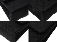 Load image into Gallery viewer, CHANEL シャネル マトラッセ 25 ショルダーバッグ ダブルフラップ 1番台 ラムスキン ブラック ゴールド 美品 中古 59294