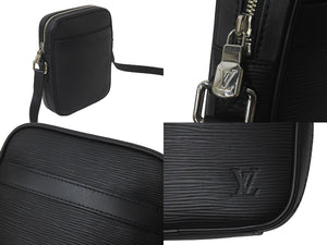 極美品 LOUIS VUITTON ルイヴィトン ショルダーバッグ ダヌーヴPM NM M51694 エピレザー ブラック 中古 59299