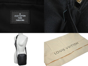 極美品 LOUIS VUITTON ルイヴィトン ショルダーバッグ ダヌーヴPM NM M51694 エピレザー ブラック 中古 59299