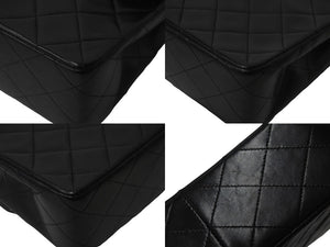CHANEL シャネル チェーンショルダーバッグ ミニマトラッセ20 5番台 ラムスキン ブラック ゴールド 美品 中古 59304