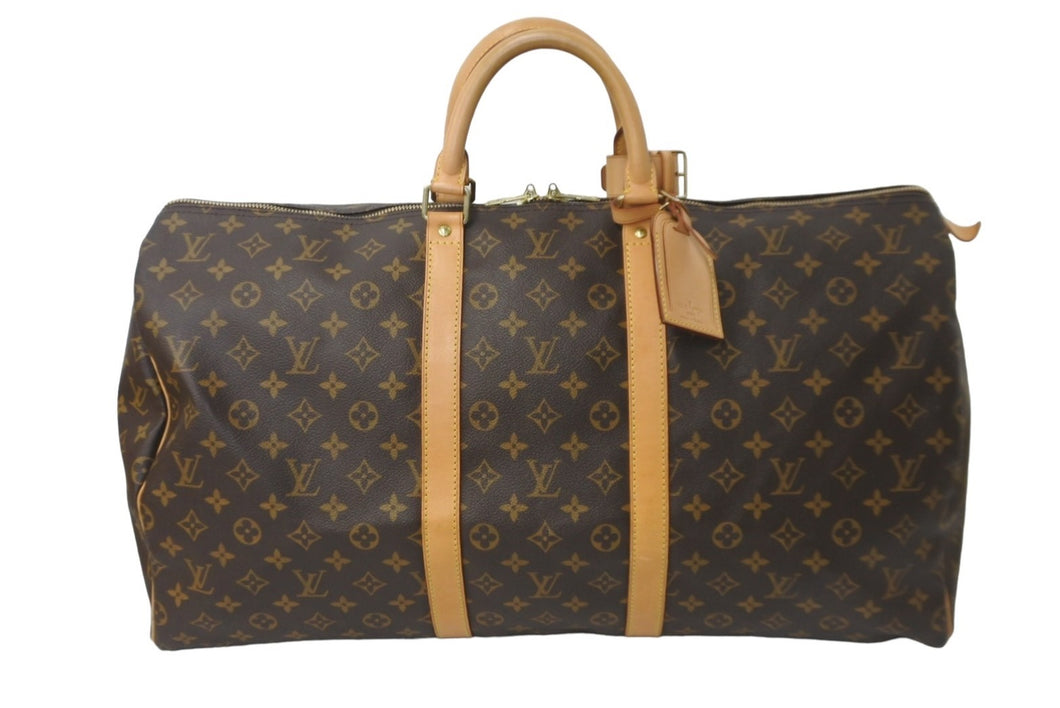 LOUIS VUITTON ルイヴィトン ボストンバッグ キーポル55 モノグラム M41424 ゴールド金具 美品 中古 59308