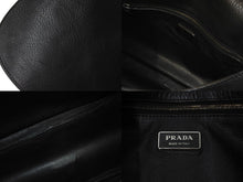 画像をギャラリービューアに読み込む, PRADA プラダショルダーバッグ ワンショルダー VIT.DAINO BN0526 ブラック レザー 美品 中古 59312 
