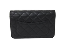 Load image into Gallery viewer, CHANEL シャネル ショルダーバッグ チェーン ウォレット マトラッセ ココマーク 19番台 ブラック ラムスキン シルバー金具 美品 中古 59319