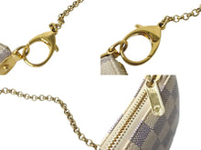 Load image into Gallery viewer, LOUIS VUITTON ルイヴィトン ポーチ チェーン ワンショルダー N60027 ポシェットミラMM ダミエアズール ベージュ 美品 中古 59329