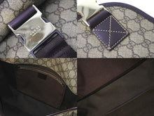 Load image into Gallery viewer, GUCCI グッチ ショルダーバッグ メッセンジャーバッグ GG柄 GGスプリーム 総柄 201732 ブラウン 美品 中古 59330