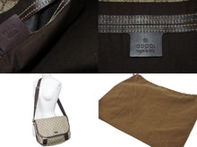 Load image into Gallery viewer, GUCCI グッチ ショルダーバッグ メッセンジャーバッグ GG柄 GGスプリーム 総柄 201732 ブラウン 美品 中古 59330