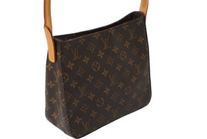 LOUIS VUITTON ルイヴィトン モノグラム ルーピングMM ワンショルダーバッグ M51146 ブラウン 美品 中古 59334