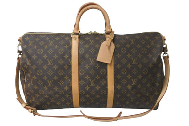 LOUIS VUITTON ルイヴィトン モノグラム キーポルバンドリエール55 ボストンバッグ ブラウン M41414 旅行バッグ 良品 中古 59335