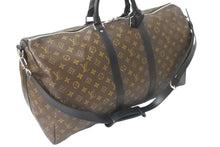 画像をギャラリービューアに読み込む, LOUIS VUITTON ルイヴィトン モノグラム マカサー キーポル バンドリエール55 ボストンバッグ 2WAY M56714 美品 中古 59344