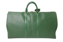 Load image into Gallery viewer, LOUIS VUITTON ルイヴィトン ボストンバッグ M42944 キーポル60 エピレザー グリーン 美品 中古 59345