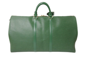 LOUIS VUITTON ルイヴィトン ボストンバッグ M42944 キーポル60 エピレザー グリーン 美品 中古 59345