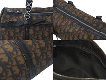 Load image into Gallery viewer, Christian Dior クリスチャンディオール ハンドバッグ トロッター パピヨン型 リボン ブラウン PVC レザー シルバー金具 良品 中古 59346