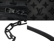 Load image into Gallery viewer, LOUIS VUITTON ルイヴィトン ショルダーバッグ ソフトトランク M53964 メッシュ レザー ブラック 美品 中古 59347