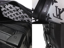 Load image into Gallery viewer, LOUIS VUITTON ルイヴィトン ショルダーバッグ ソフトトランク M53964 メッシュ レザー ブラック 美品 中古 59347
