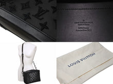 Load image into Gallery viewer, LOUIS VUITTON ルイヴィトン ショルダーバッグ ソフトトランク M53964 メッシュ レザー ブラック 美品 中古 59347