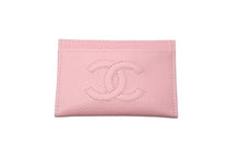 Load image into Gallery viewer, 極美品 CHANEL シャネル カードケース 8番台 ココマーク ピンク キャビアスキン 中古 59349