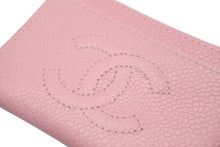 Load image into Gallery viewer, 極美品 CHANEL シャネル カードケース 8番台 ココマーク ピンク キャビアスキン 中古 59349