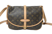 Load image into Gallery viewer, LOUIS VUITTON ルイヴィトン モノグラム ソミュールMM ショルダーバッグ ブラウン 斜め掛け ロゴ M40710 美品 中古 59350