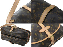 Load image into Gallery viewer, LOUIS VUITTON ルイヴィトン モノグラム ソミュールMM ショルダーバッグ ブラウン 斜め掛け ロゴ M40710 美品 中古 59350
