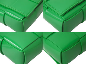 極美品 BOTTEGAVENETA ボッテガヴェネタ ショルダーバッグ マキシ イントレチャート ブラッシュドレザー カセット 中古 59360