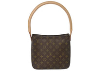 Load image into Gallery viewer, 新品同様 LOUIS VUITTON ルイヴィトン ショルダーバッグ ルーピングMM M51146 モノグラム ブラウン 中古 59368