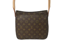 Load image into Gallery viewer, 新品同様 LOUIS VUITTON ルイヴィトン ショルダーバッグ ルーピングMM M51146 モノグラム ブラウン 中古 59368