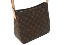 Load image into Gallery viewer, 新品同様 LOUIS VUITTON ルイヴィトン ショルダーバッグ ルーピングMM M51146 モノグラム ブラウン 中古 59368