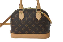 Load image into Gallery viewer, LOUIS VUITTON ルイヴィトン ハンドバッグ アルマBB モノグラムキャンバス 2wayショルダーバッグ ブラウン M53152 美品 中古 59372
