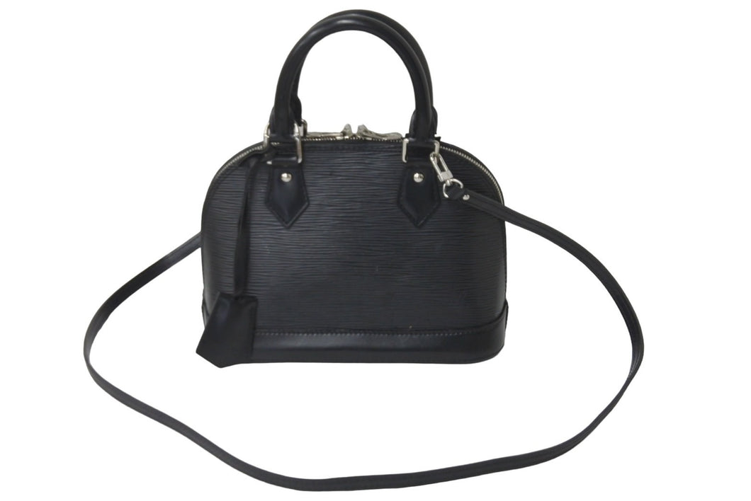 LOUIS VUITTON ルイヴィトン ハンドバッグ アルマ BB エピレザー M40862 ICチップ ノワール 良品 中古 59373