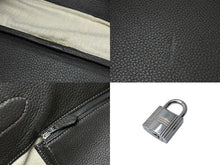 Load image into Gallery viewer, HERMES エルメス バーキン50 ハンドバッグ グラファイト シルバー金具 トリヨンクレマンス □H刻印 美品 中古 59378