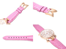 Load image into Gallery viewer, Gaga Milano ガガミラノ 時計 マヌアーレ40mm ダイヤ 5021 N.11209 ピンク ゴールド レザーベルト 美品 中古 59385