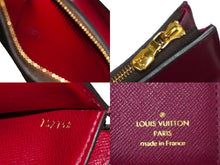Load image into Gallery viewer, LOUIS VUITTON ルイヴィトン カードケース M62932 ポルトフォイユゾエ ブラウン レッド モノグラム レザー 良品 中古 59393