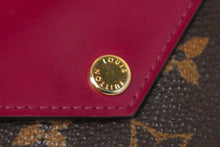 Load image into Gallery viewer, LOUIS VUITTON ルイヴィトン カードケース M62932 ポルトフォイユゾエ ブラウン レッド モノグラム レザー 良品 中古 59393